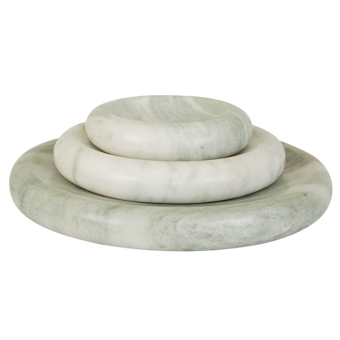 Rufus Indra Shallow Bowl - Green Onyx