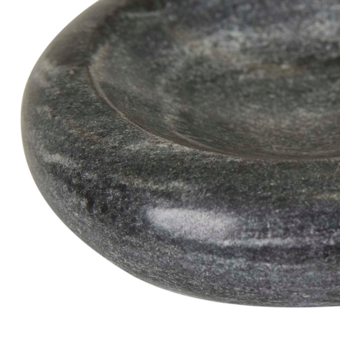 Rufus Indra Shallow Bowl - Black Marble