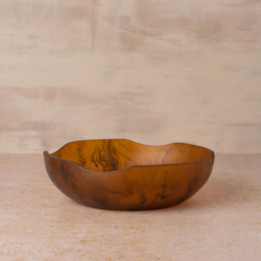 Flow Resin Salad Bowl - Earth