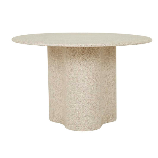 Artie Outdoor Wave Dining Table - Warm Sand