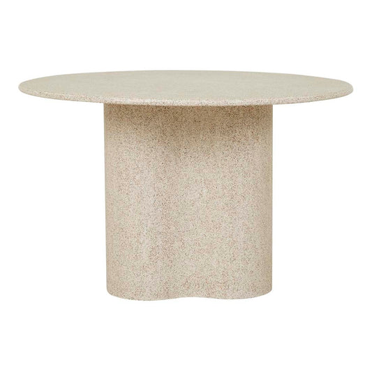 Artie Outdoor Wave Dining Table - Warm Sand