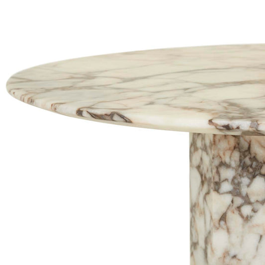 Atlas Decagon Dining Table - Matt Ocean Marble