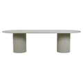 Benjamin Ripple Oval Dining Tables - Putty