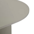 Benjamin Ripple Oval Dining Tables - Putty