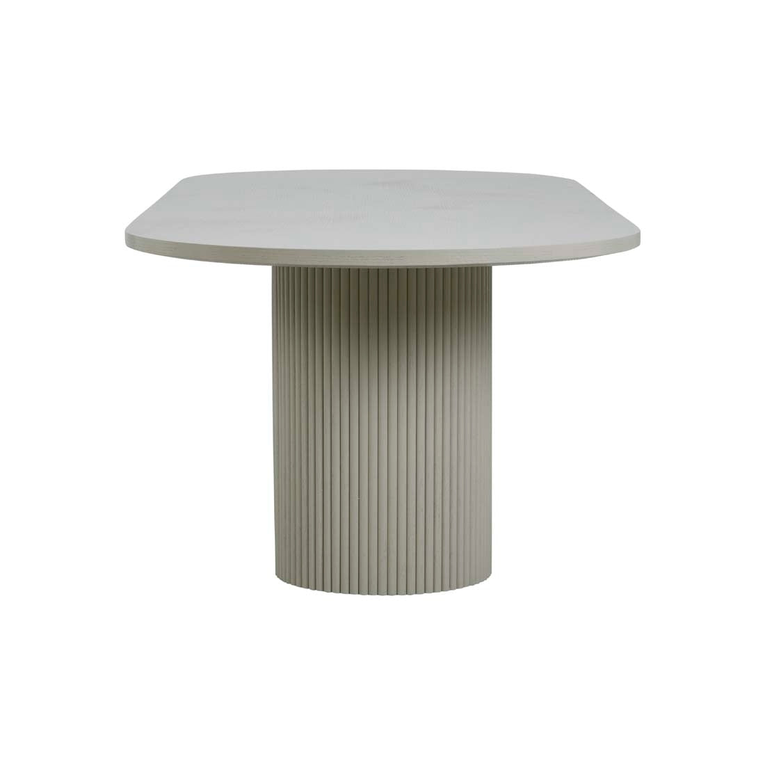 Benjamin Ripple Oval Dining Tables - Putty