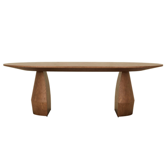 Bloom Oval Dining Table - Smoked Ash