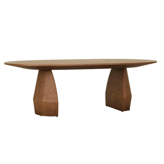 Bloom Oval Dining Table - Smoked Ash