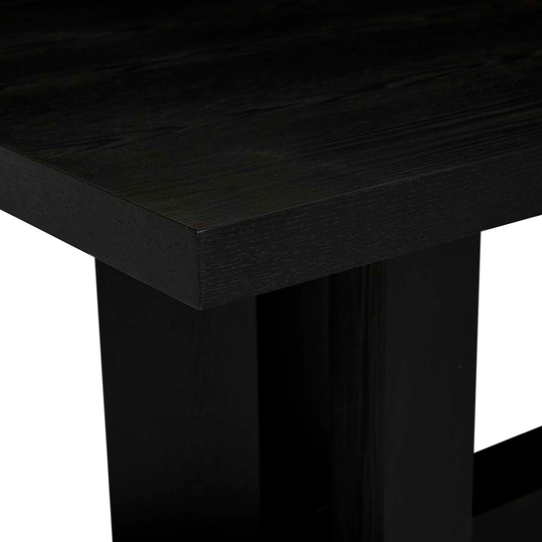 Cooper Dining Table - Matt Black Oak