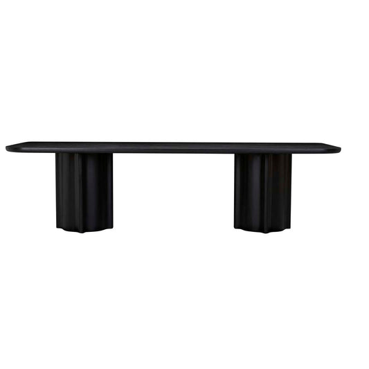 Leon Dining Table - Matt Black Oak