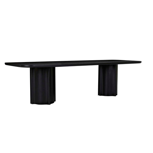 Leon Dining Table - Matt Black Oak