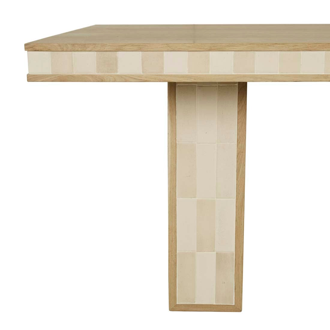 Porto Dining Table - Natural Oak - Shell