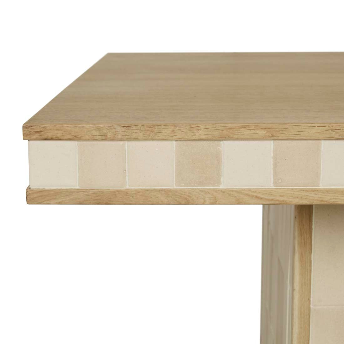 Porto Dining Table - Natural Oak - Shell