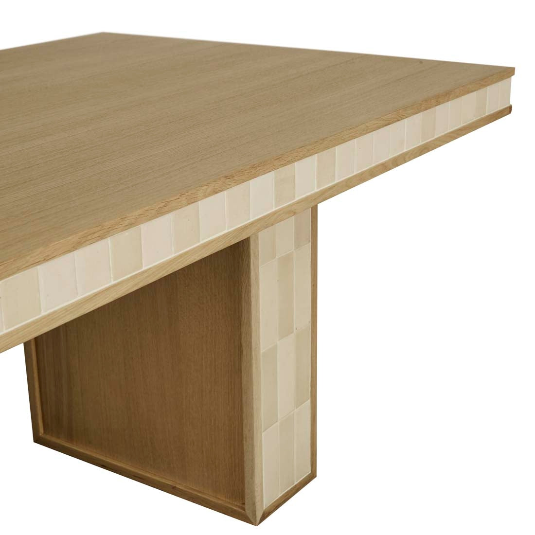 Porto Dining Table - Natural Oak - Shell