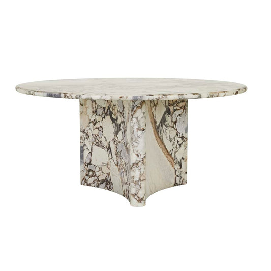 Verity Round Dining Table - Ocean Marble