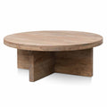 Ramona 100cm Round Coffee Table - Natural - Thick Base