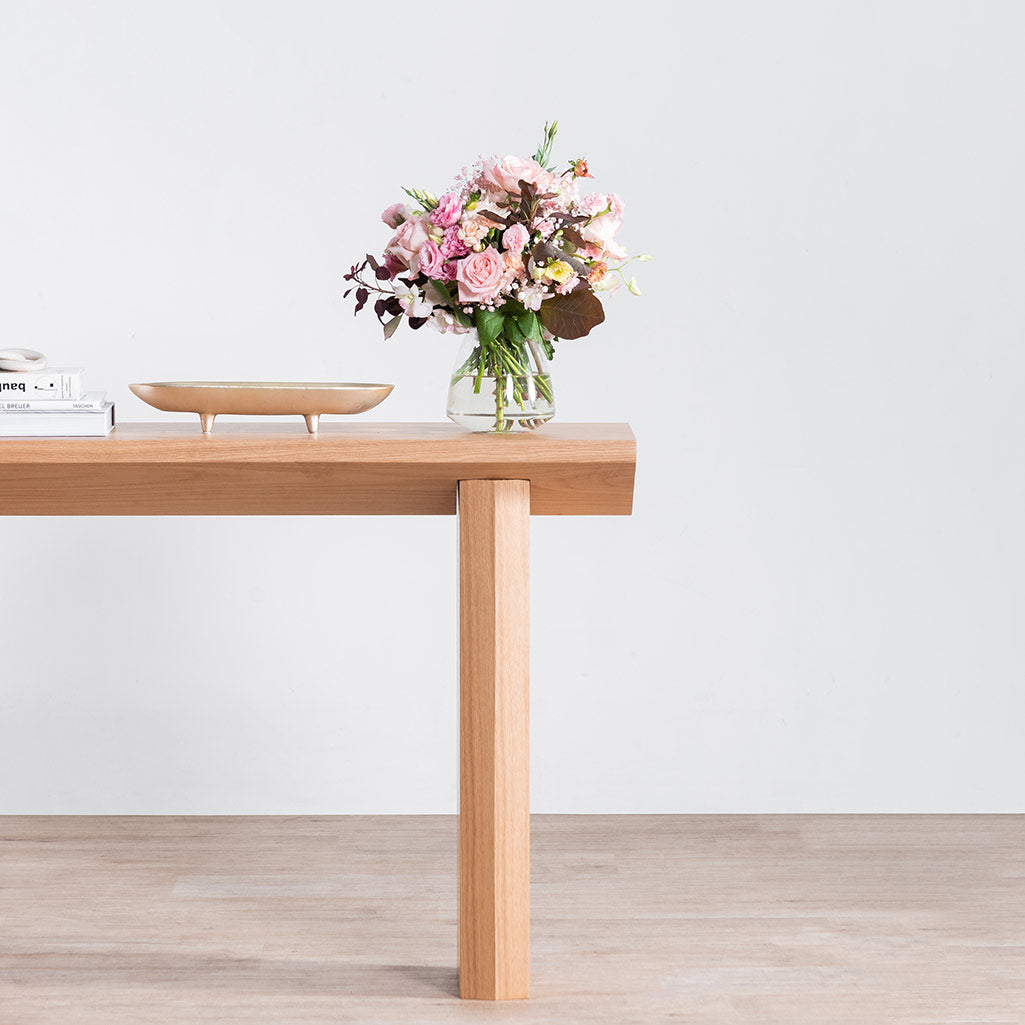 Carly 1.4m Oak Console Table - Natural