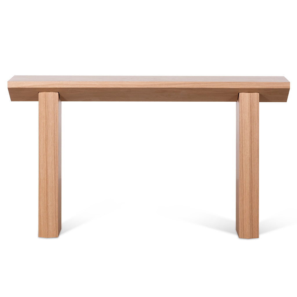 Carly 1.4m Oak Console Table - Natural