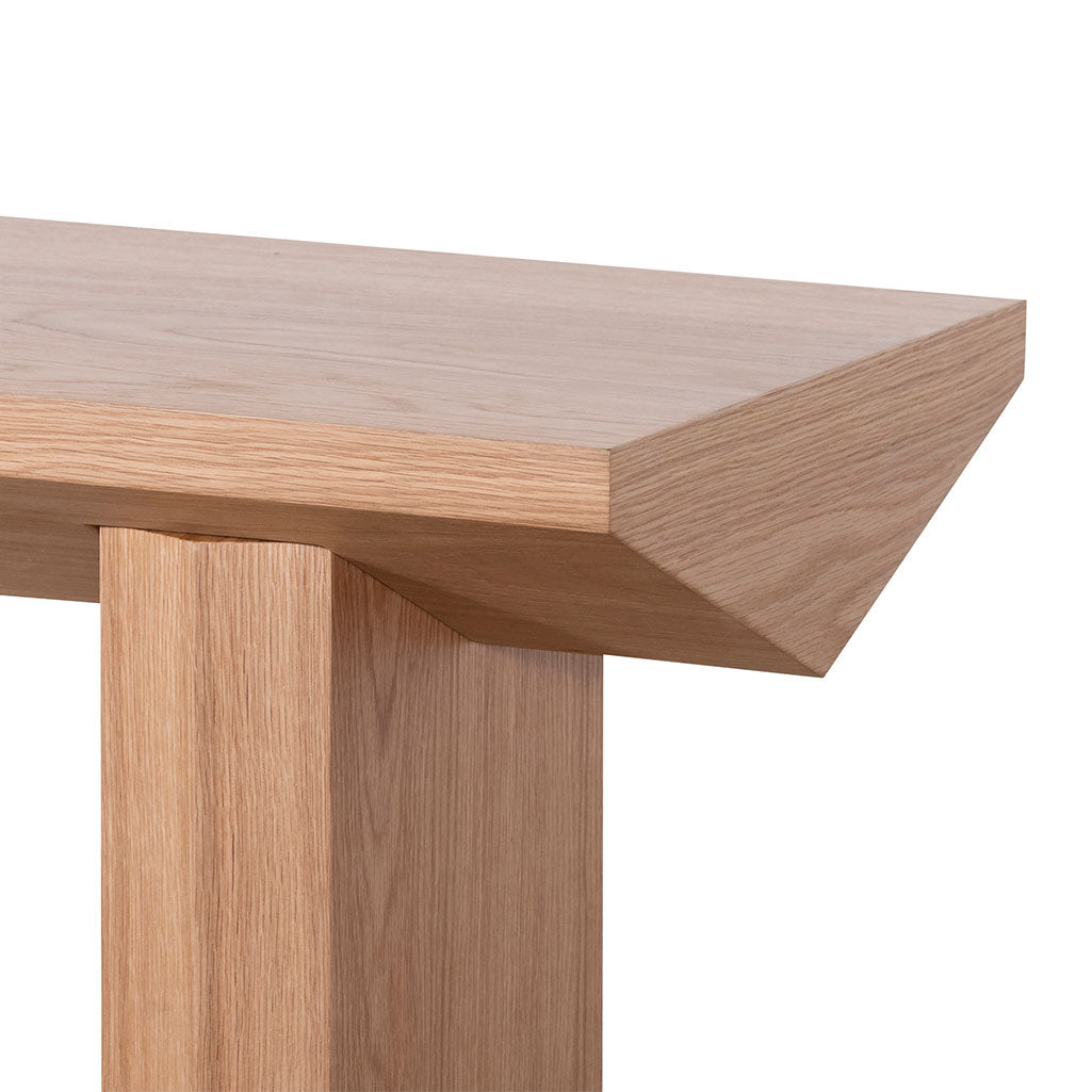 Carly 1.4m Oak Console Table - Natural