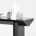 Carly 1.4m Oak Console Table - Black