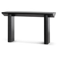 Carly 1.4m Oak Console Table - Black