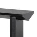 Carly 1.4m Oak Console Table - Black