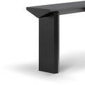 Carly 1.4m Oak Console Table - Black