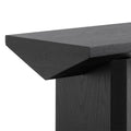 Carly 1.4m Oak Console Table - Black