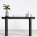 Carly 1.4m Oak Console Table - Black