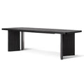 Munoz 2.4m Elm Dining Table - Full Black