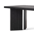 Munoz 2.4m Elm Dining Table - Full Black