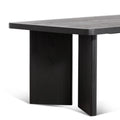 Munoz 2.4m Elm Dining Table - Full Black