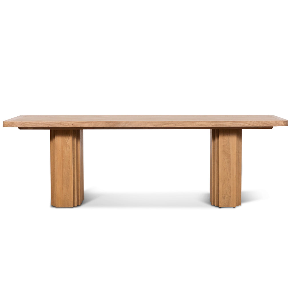 Kathleen 2.4m Elm Dining Table - Natural