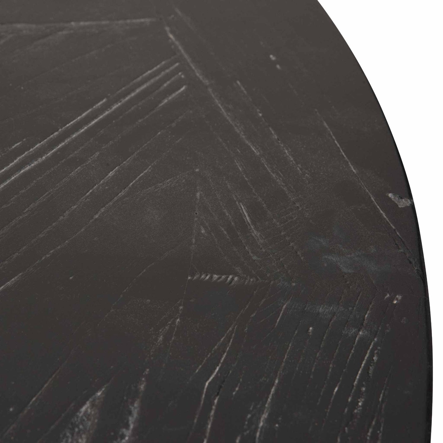 Kara 1.6m Round Dining Table - Full Black