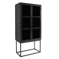 Ana Timber Cabinet - Black