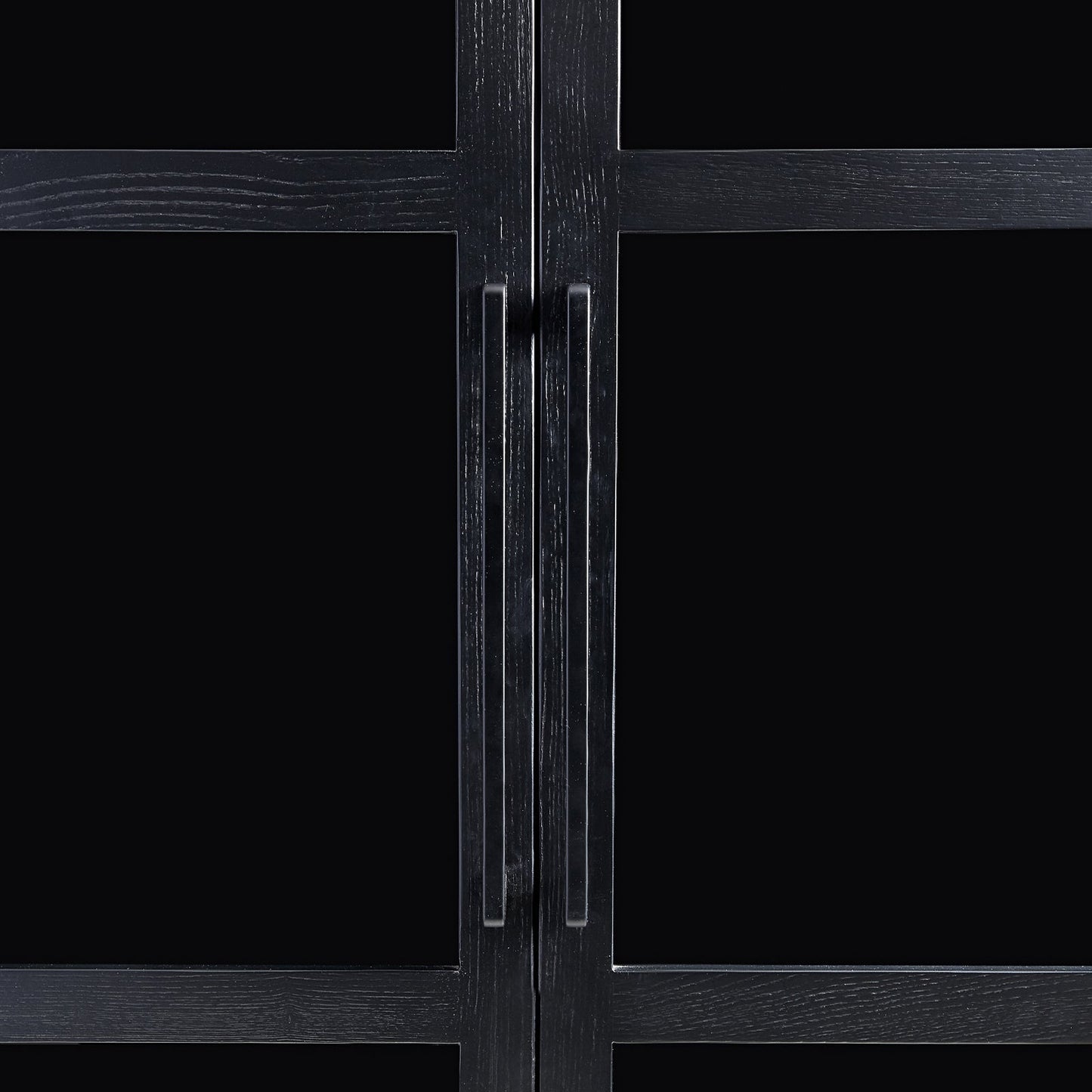 Ana Timber Cabinet - Black