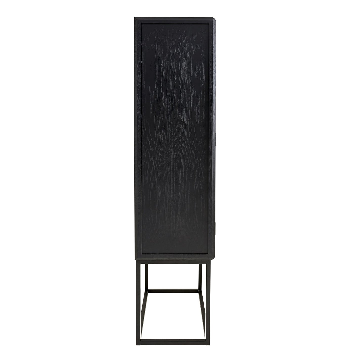 Ana Timber Cabinet - Black