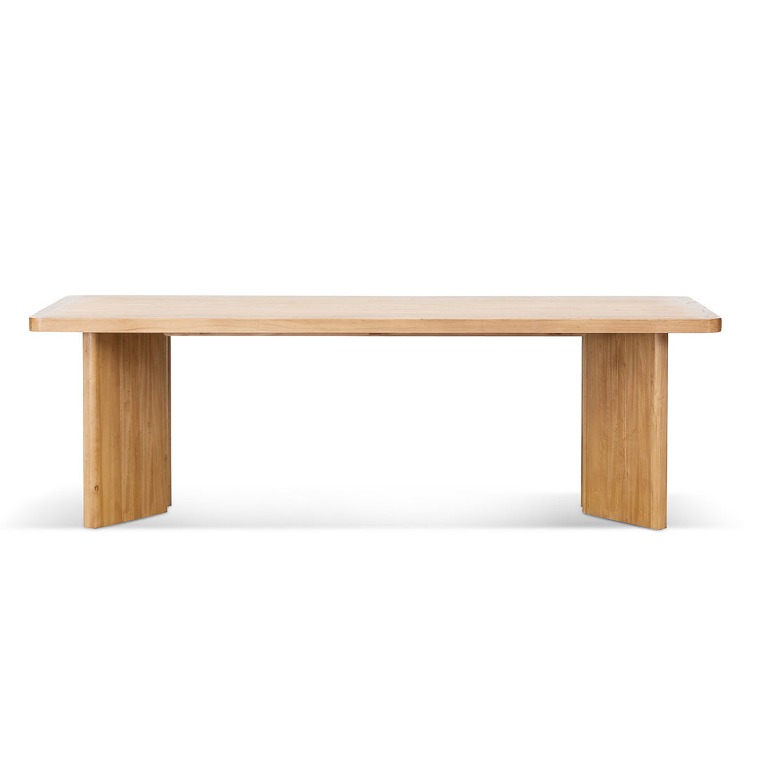 Munoz 2.4m Elm Dining Table - Natural