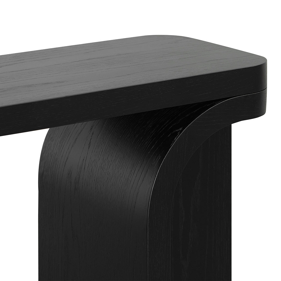 Hamish 1.5m Console Table - Black Oak