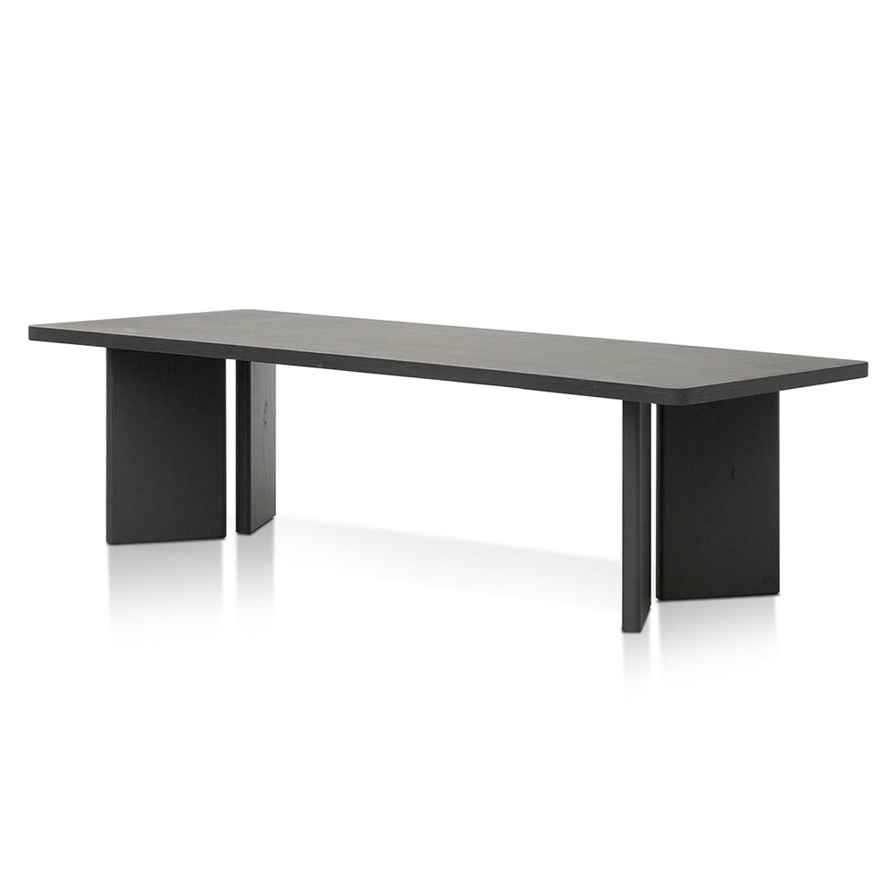 Munoz 3m Elm Dining Table - Full Black