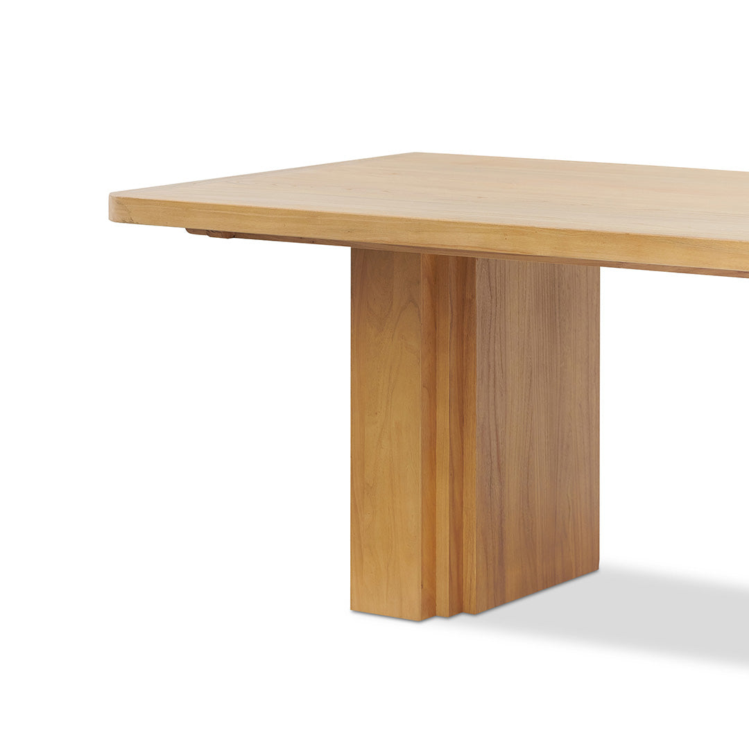 Kathleen 3m Elm Dining Table - Natural