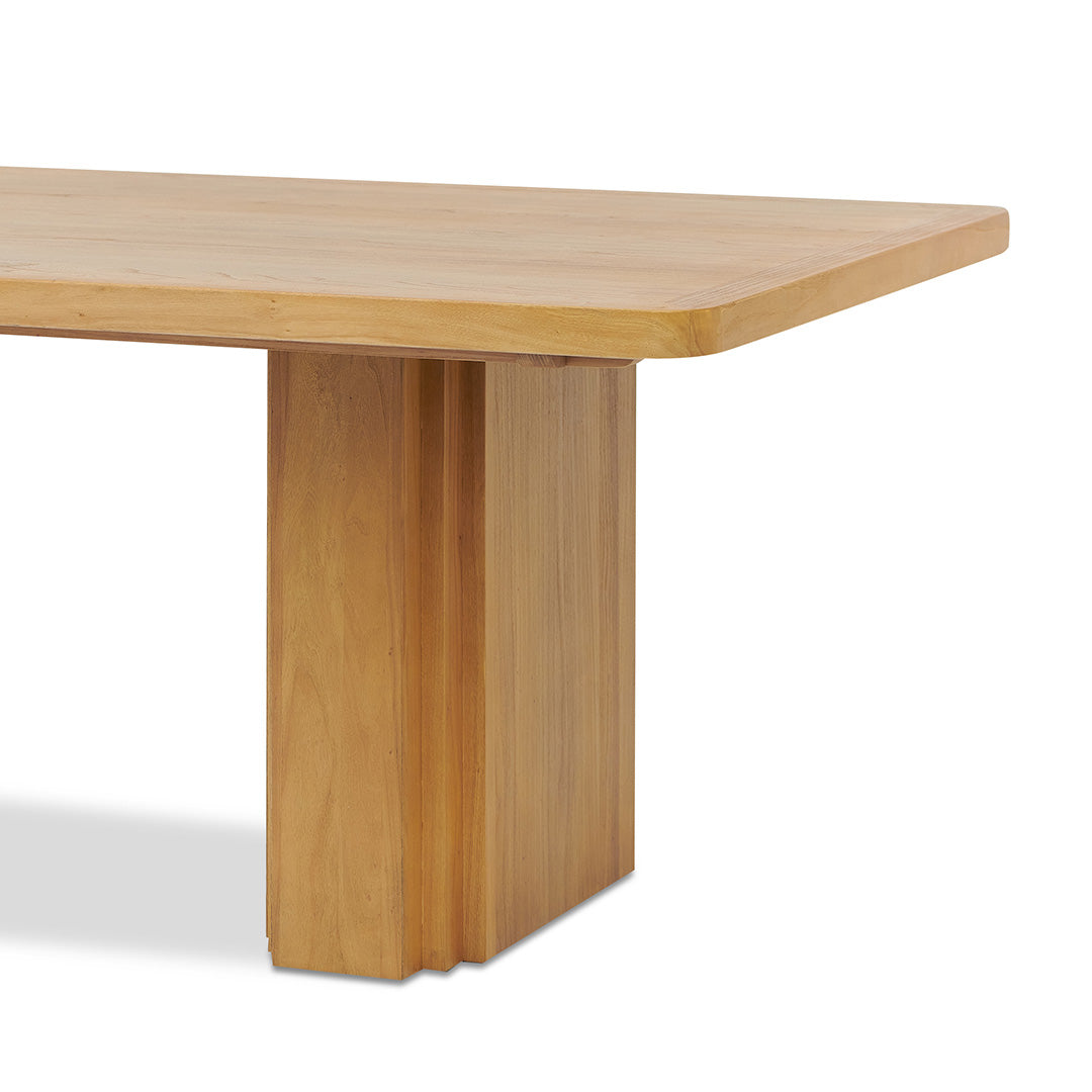 Kathleen 3m Elm Dining Table - Natural