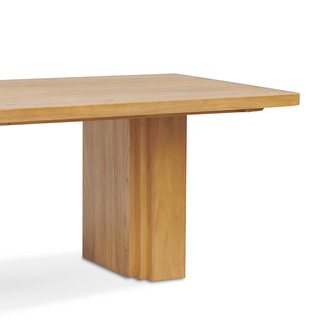 Kathleen 3m Elm Dining Table - Natural