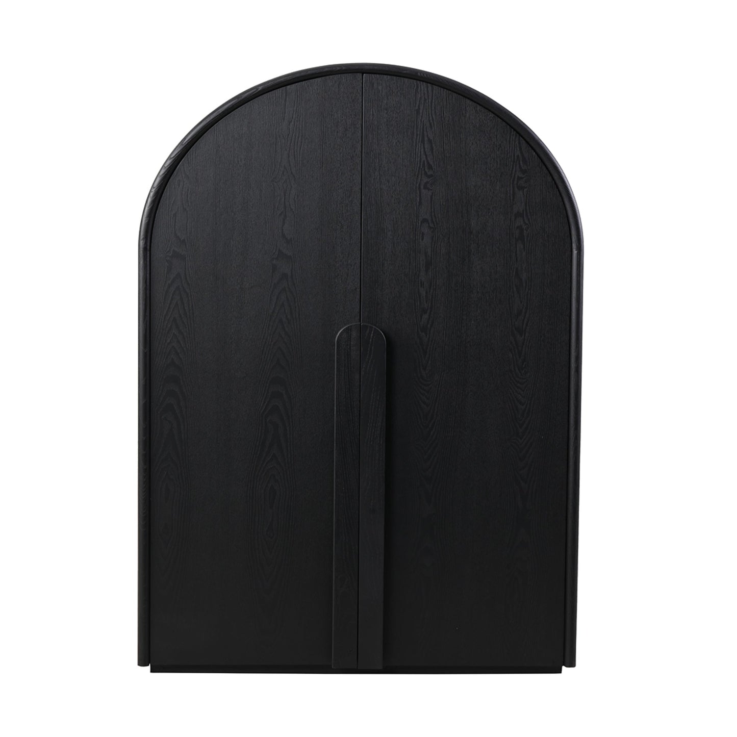 Alora 150cm (H) Ash Curve Cabinet - Full Black