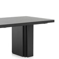 Kathleen 2.4m Elm Dining Table - Full Black