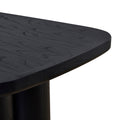 Hallie 2.4m Elm Dining Table - Full Black