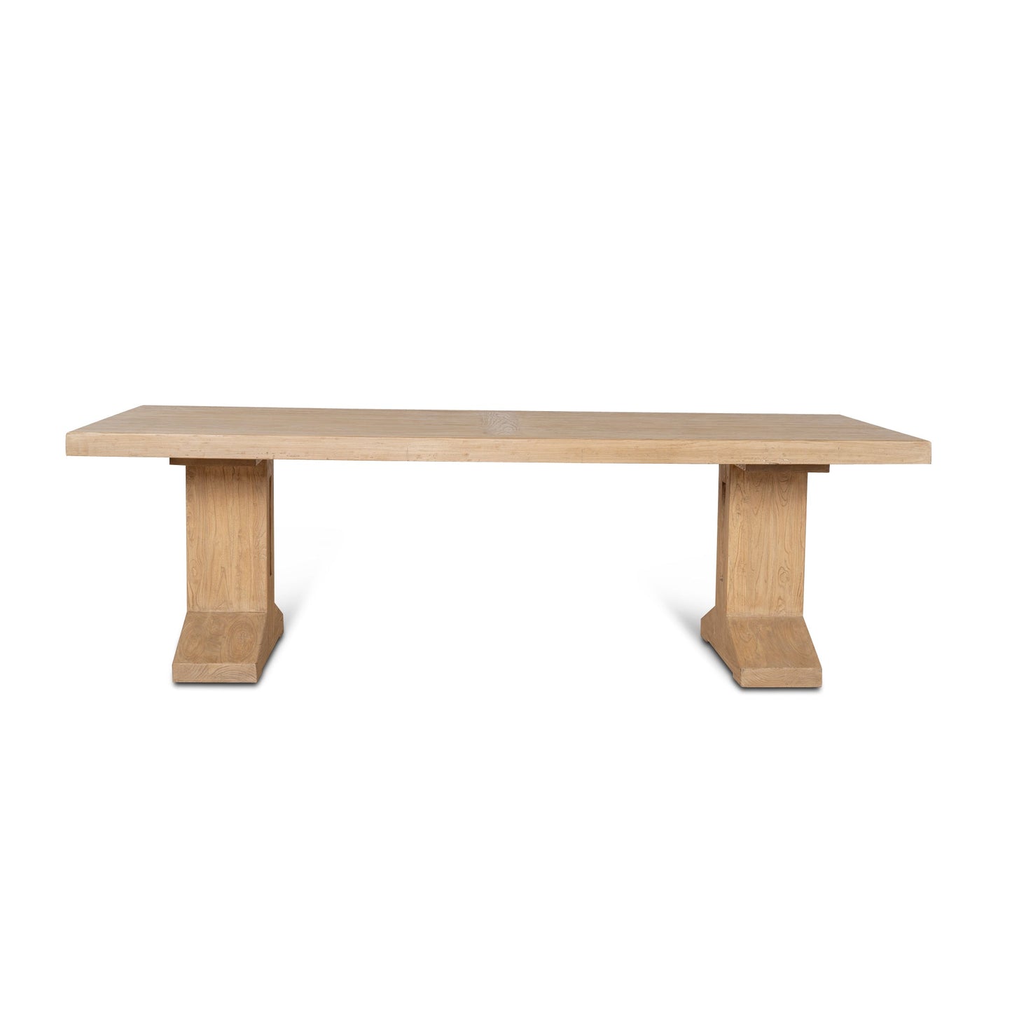 Doran 2.44m Elm Dining Table - Natural