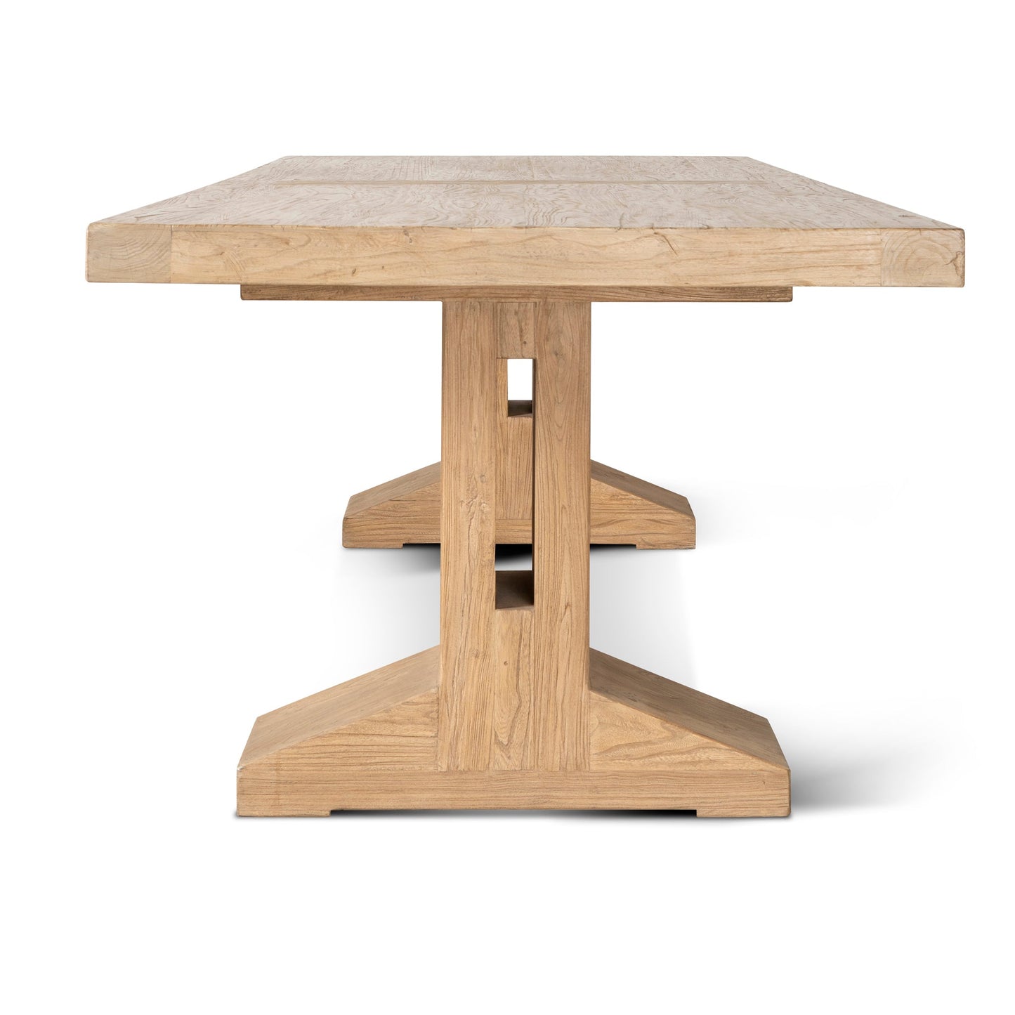 Doran 2.44m Elm Dining Table - Natural