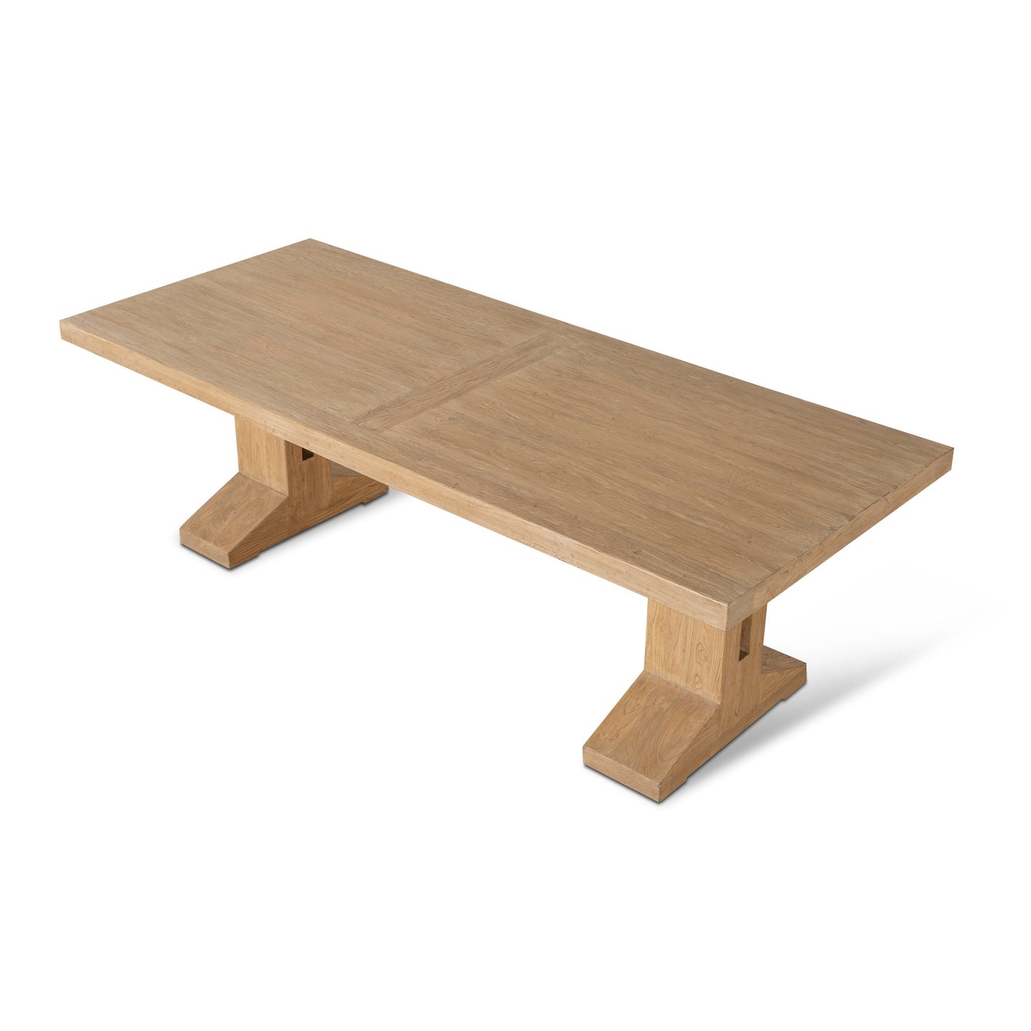 Doran 2.44m Elm Dining Table - Natural