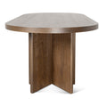 Roshan 2.4m Pill Shape Dining Table - Caramel Oak