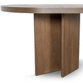 Roshan 2.4m Pill Shape Dining Table - Caramel Oak